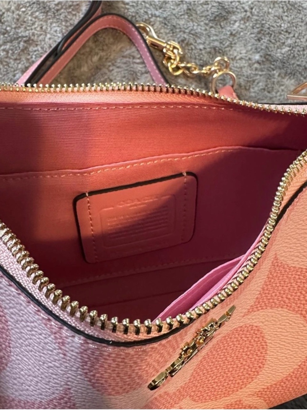 COACH Pink Teri Shoulder Bag - Picture 5 of 6